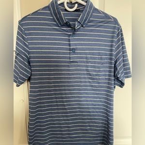 Bugatchi men’s polo shirt size medium. 100% cotton. Striped. Nice condition.